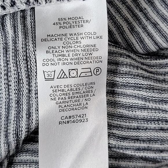 Loft Pinstriped Long Sleeve‎ Top XS - Picture 5 of 7